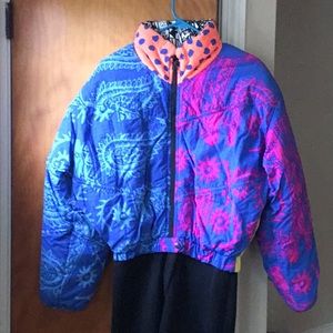 Womens vintage one piece ski suit